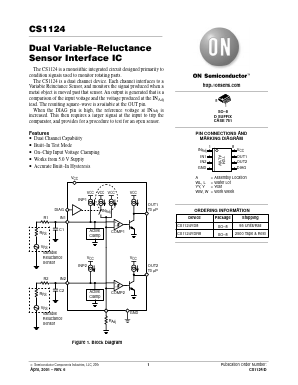 CS1124-D Datasheet PDF ON Semiconductor