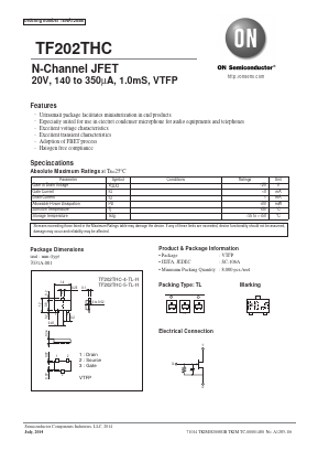 TF202THC Datasheet PDF ON Semiconductor