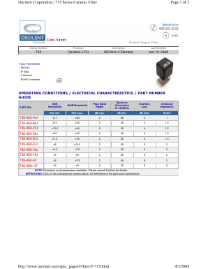 735-450-IU Datasheet PDF Oscilent Corporation
