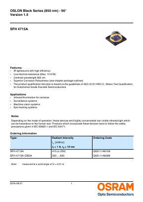 Q65111A6159 Datasheet PDF OSRAM GmbH