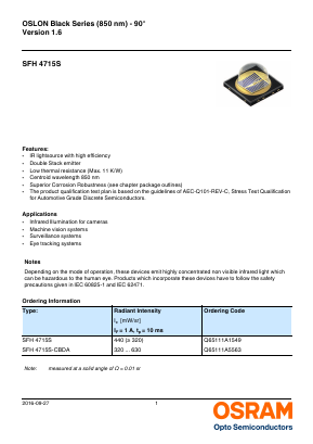 SFH4715S-CBDA Datasheet PDF OSRAM GmbH