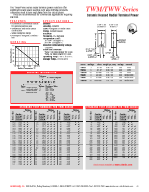TWM5J270E Datasheet PDF Ohmite Mfg. Co.