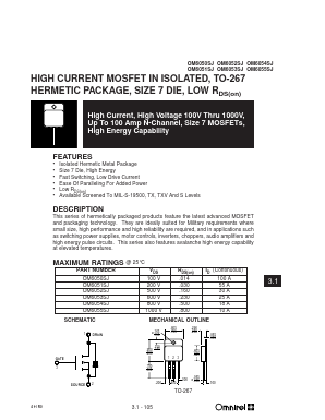 OM6050SJ Datasheet PDF Omnirel Corp => IRF