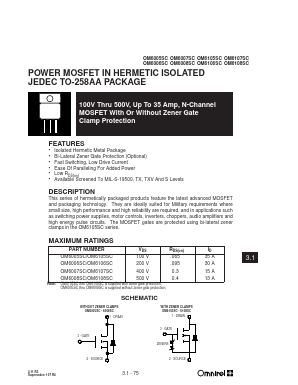 OM6005SC Datasheet PDF Omnirel Corp => IRF