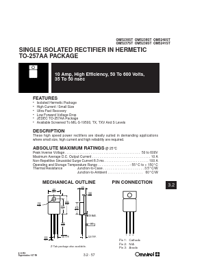 OM5240ST Datasheet PDF Omnirel Corp => IRF