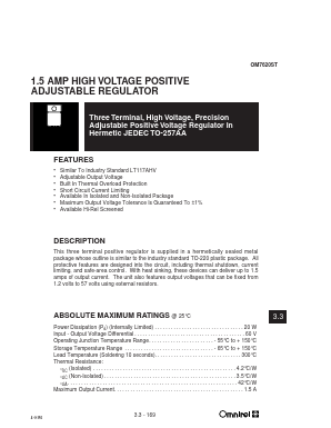 OM7620ST Datasheet PDF Omnirel Corp => IRF