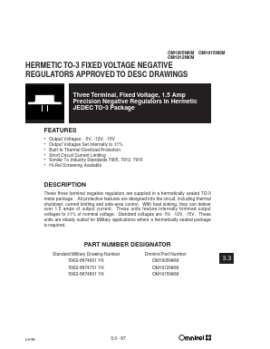 OM1905NKM Datasheet PDF Omnirel Corp => IRF