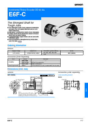 E69-C10M Datasheet PDF OMRON Corporation