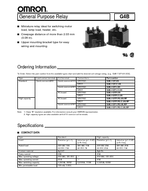 G4B-112T1-C-US Datasheet PDF OMRON Corporation
