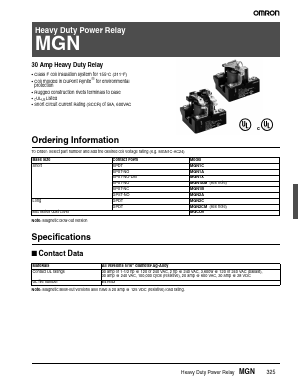 MGN1C Datasheet PDF OMRON Corporation