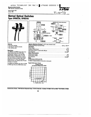 OPB824A Datasheet PDF Optek Technology