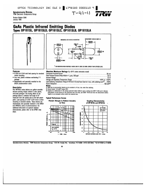 OP1613SLD Datasheet PDF Optek Technology