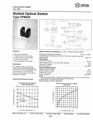 OPB620 Datasheet PDF Optek Technology