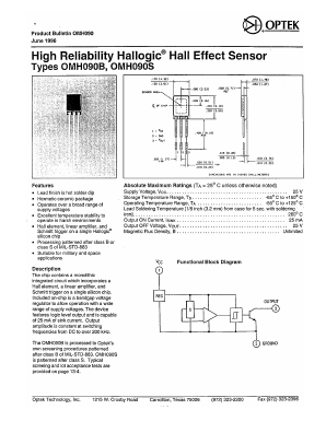 OMH090B_ Datasheet PDF Optek Technology