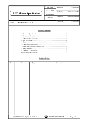 DMC40202NY-LY-B Datasheet PDF Optrex Corporation