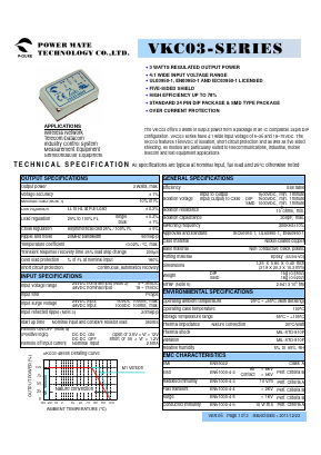 VKC03 Datasheet PDF Power Mate Technology