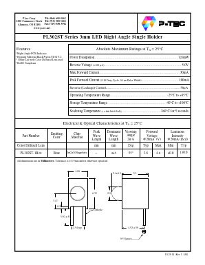 PL302ST-1B20 Datasheet PDF P-tec Corporation