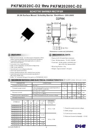 PKFM20100C-D2 Datasheet PDF PACELEADER INDUSTRIAL