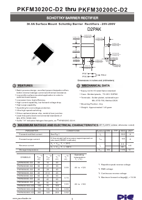 PKFM30100C-D2 Datasheet PDF PACELEADER INDUSTRIAL
