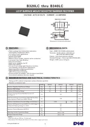 B320LC Datasheet PDF PACELEADER INDUSTRIAL