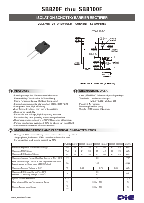 SB880F Datasheet PDF PACELEADER INDUSTRIAL