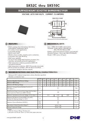 SK510C Datasheet PDF PACELEADER INDUSTRIAL