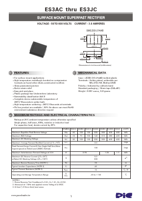 ES3AC Datasheet PDF PACELEADER INDUSTRIAL