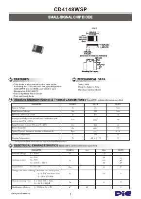 CD4148WSP Datasheet PDF PACELEADER INDUSTRIAL