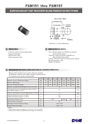 FSM157 Datasheet PDF PACELEADER INDUSTRIAL