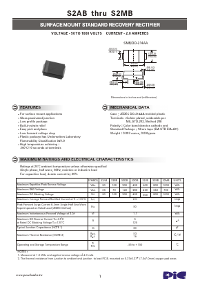 S2AB Datasheet PDF PACELEADER INDUSTRIAL