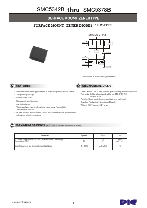 SMC5345B Datasheet PDF PACELEADER INDUSTRIAL