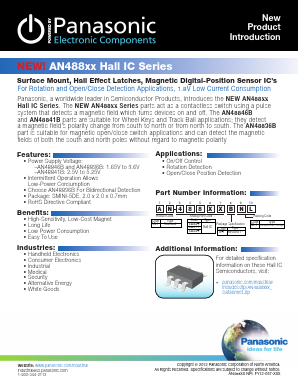 AN488XXBNL Datasheet PDF Panasonic Battery Group