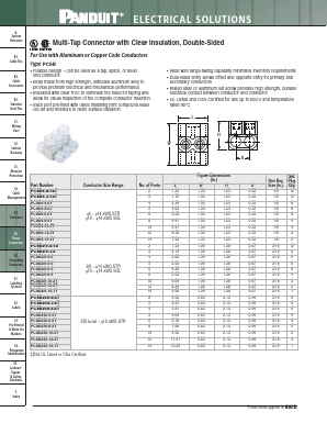 PCSB600-4-2Y Datasheet PDF PANDUIT CORP.