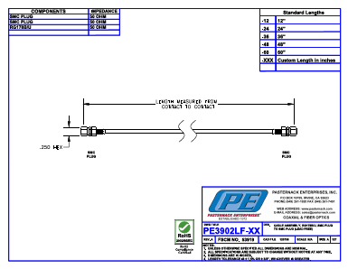 PE3902LF Datasheet PDF Pasternack Enterprises, Inc.