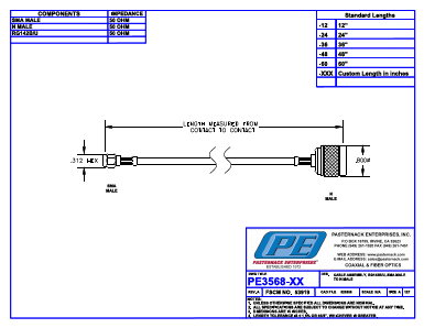PE3568 Datasheet PDF Pasternack Enterprises, Inc.