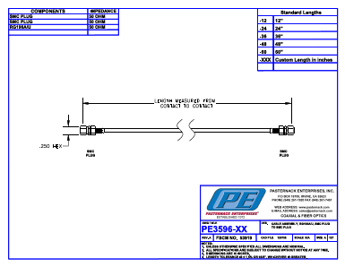 PE3596-60 Datasheet PDF Pasternack Enterprises, Inc.