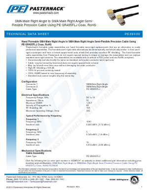 PE39430 Datasheet PDF Pasternack Enterprises, Inc.