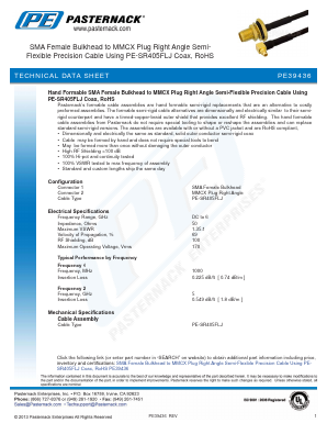PE39436 Datasheet PDF Pasternack Enterprises, Inc.