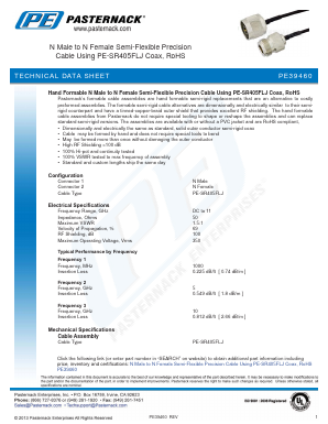PE39460-36 Datasheet PDF Pasternack Enterprises, Inc.