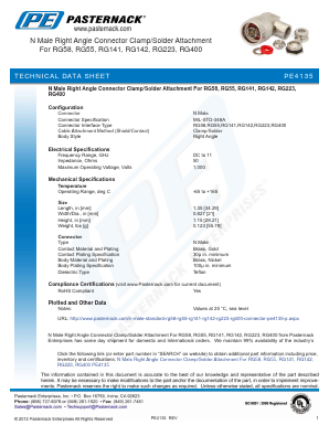 PE4135 Datasheet PDF Pasternack Enterprises, Inc.