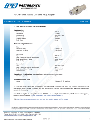 PE9735 Datasheet PDF Pasternack Enterprises, Inc.