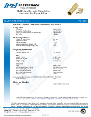 PE4902 Datasheet PDF Pasternack Enterprises, Inc.