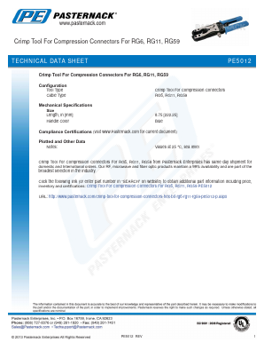 PE5012 Datasheet PDF Pasternack Enterprises, Inc.