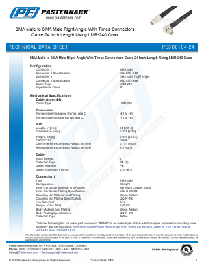 PE3C0104-24 Datasheet PDF Pasternack Enterprises, Inc.