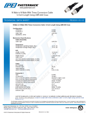 PE3C0110-12 Datasheet PDF Pasternack Enterprises, Inc.