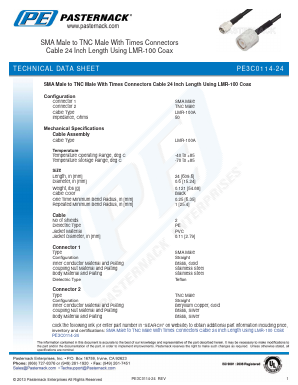 PE3C0114-24 Datasheet PDF Pasternack Enterprises, Inc.