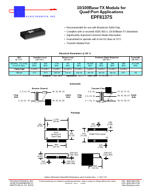 EPF8137S Datasheet PDF PCA ELECTRONICS INC.