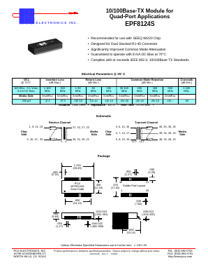 EPF8124S Datasheet PDF PCA ELECTRONICS INC.