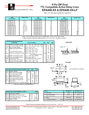 EPA445-18 Datasheet PDF PCA ELECTRONICS INC.