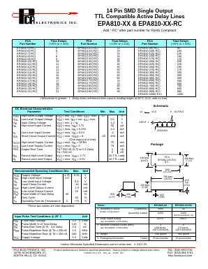EPA810-15 Datasheet PDF PCA ELECTRONICS INC.